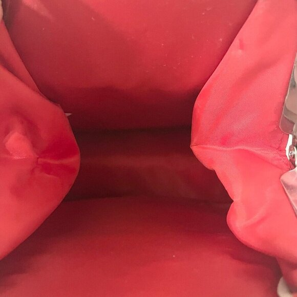 Disney Parks Minnie Mouse Purse Beaded Handle Heart Polka Dots Flaws - Picture 11 of 16